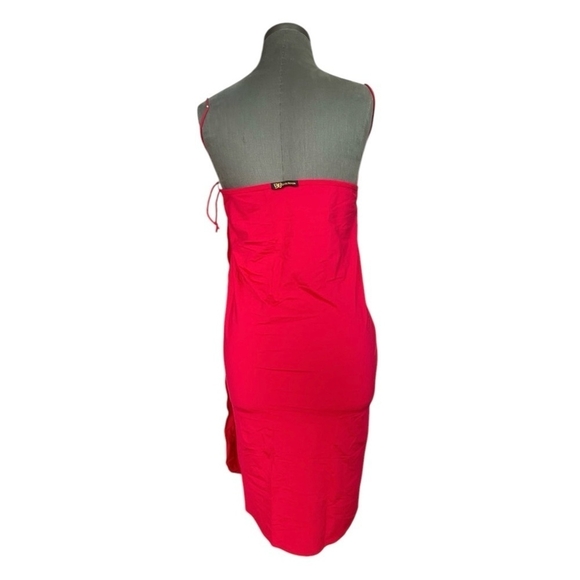 Limited Edition Cover Up SONJJA BARAM Sarong Hot Red Wrap Cover Up Beach Dress - Picture 6 of 7